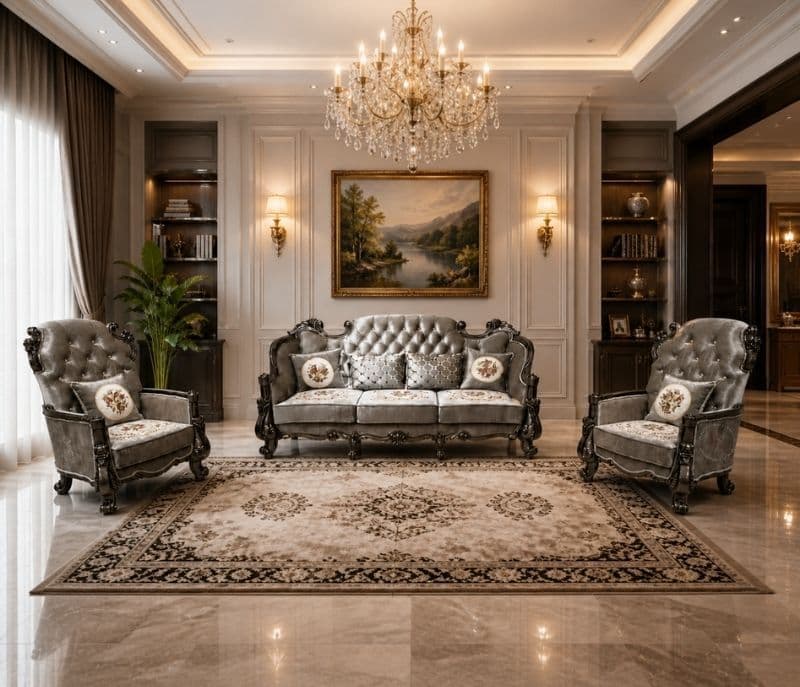 Image 1 for Carving Iran Sofa Set 3+2+1+1 (RCH SF) (OWD)