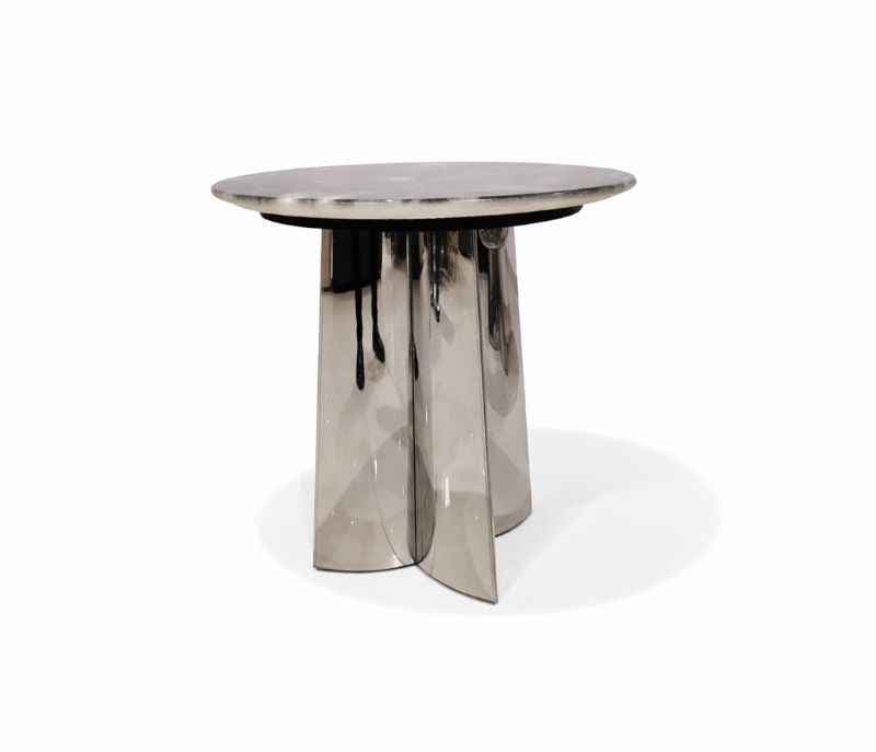 Image 5 for 287 Centre Table Marble Top and down titanium metal base (HYD)