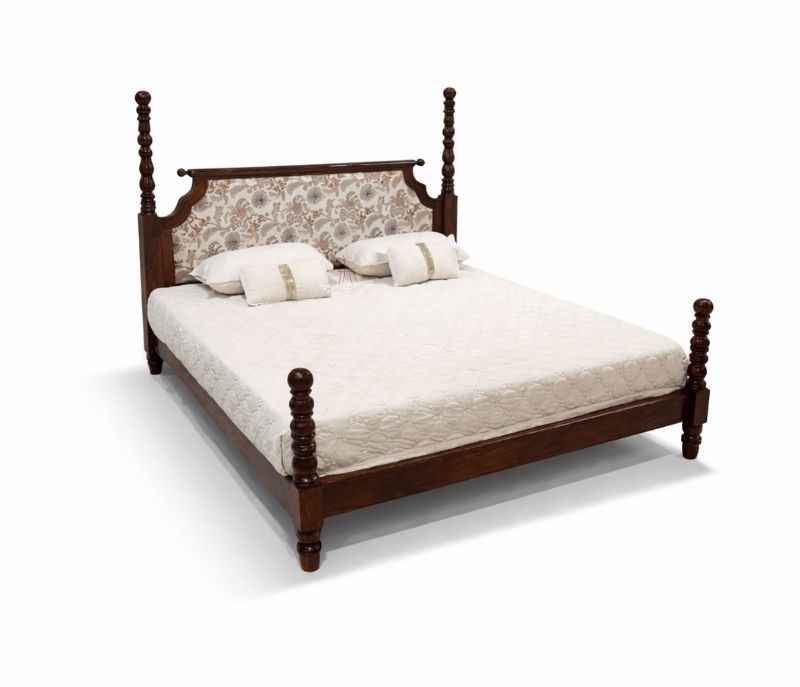 Image 2 for Kally Queen Size Bed Without Storage Solid Sheesham Wood (EC)