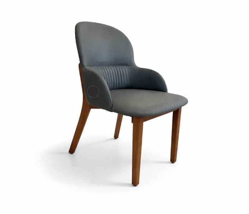 Image 5 for DT 182-136 6 Seater Marble Dining Set with Leatherette Upholstery (BWD)