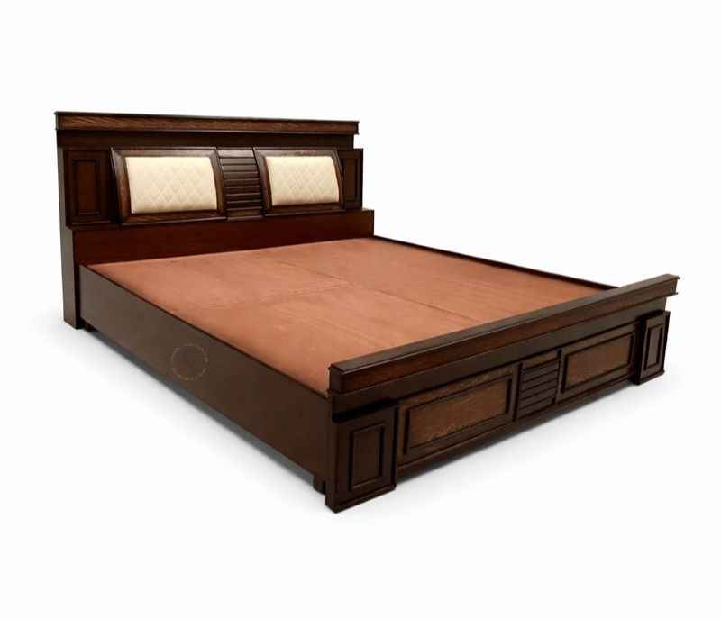 Image 7 for Bulb Wooden King Sized Bed with Storage