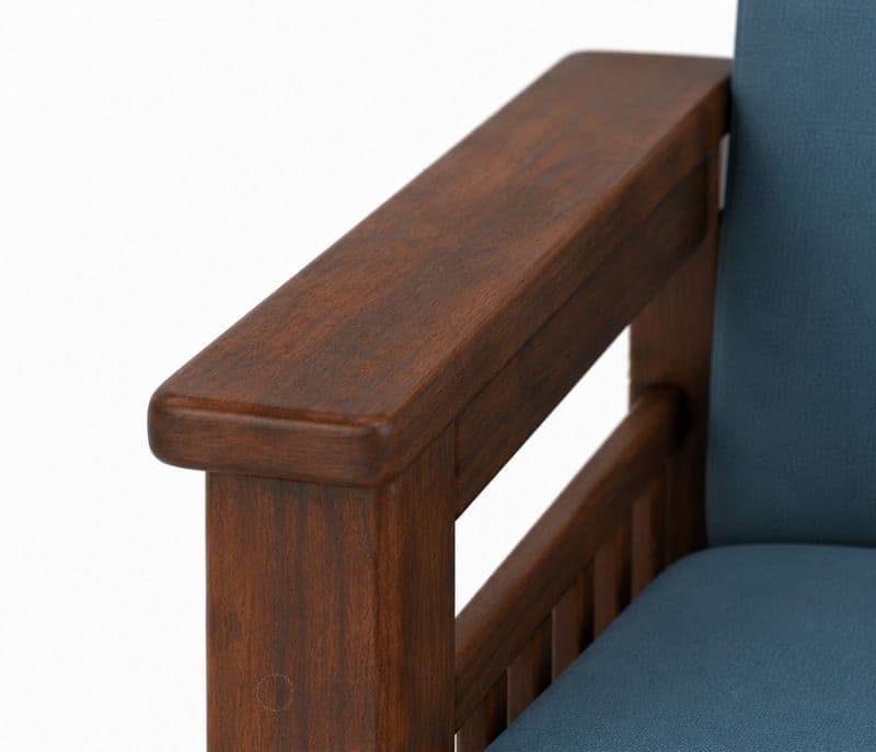 Image 5 for Sleek 3+1+1 Seater Sofa Set With Sheesham Wood(WI)