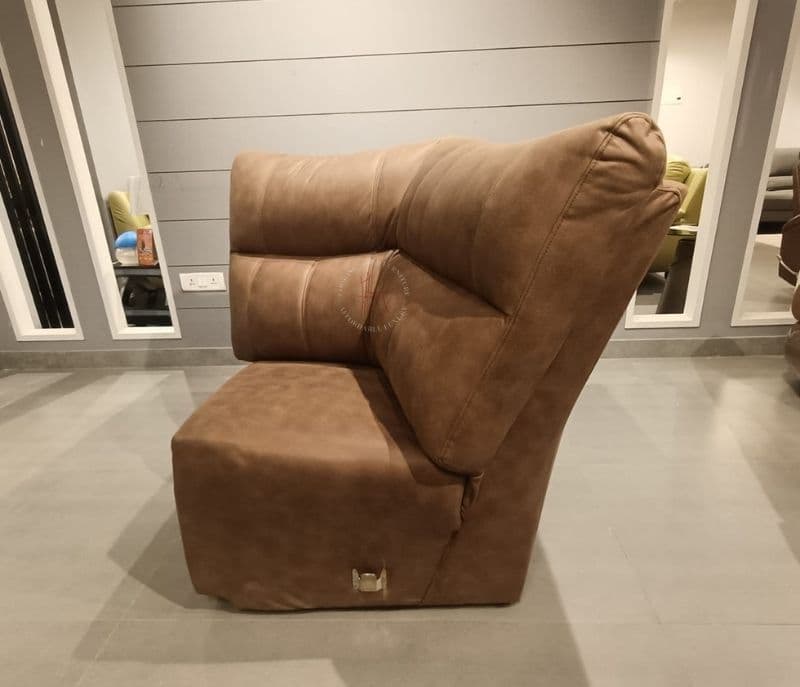 Image 12 for New Model Astra L-Shape Recliner Micro Sauede Fabric