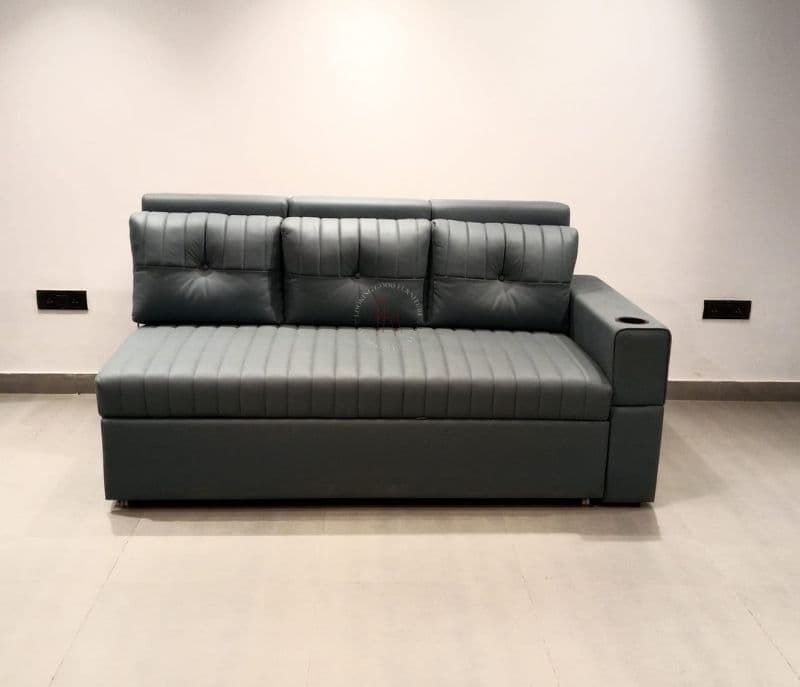 Image 7 for Orion Dual-Function Sofa 3+Lounger Velvet Fabric (CP)