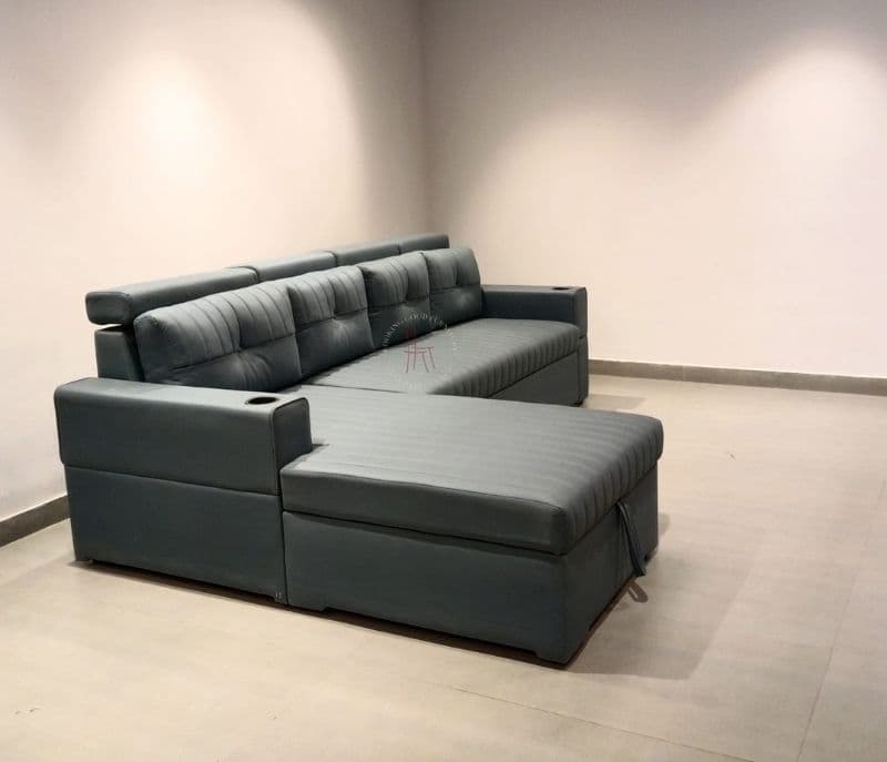 Image 3 for Orion Dual-Function Sofa 3+Lounger Velvet Fabric (CP)
