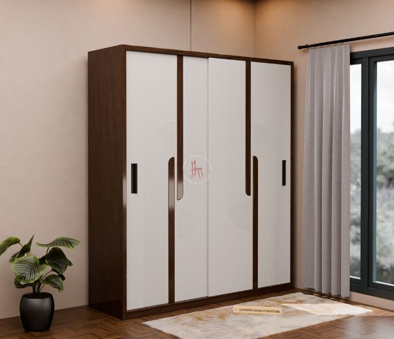Zephyr Engineered Wood Sliding Door Wardrobe