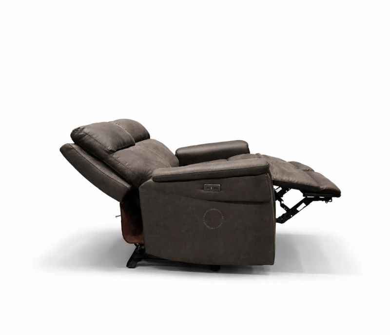 Image 12 for 70693 Single Motor 3+2 Power Recliner + 1 Seater Manual With Rocking Micro Suede Fabric