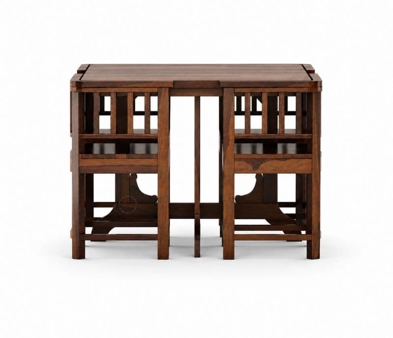 Image 7 for Vitaly Solid Sheesham Wood Dining Set (APT_PKU)