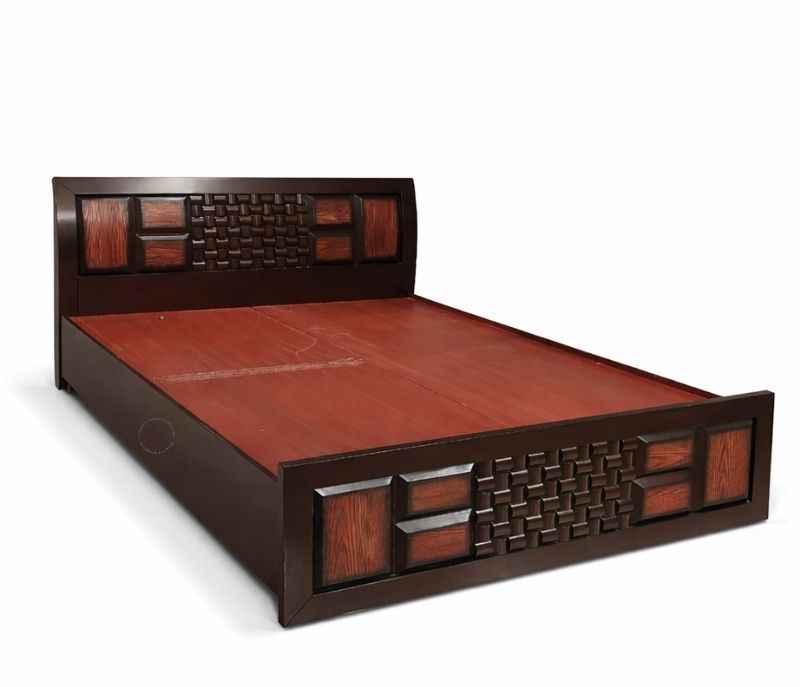 Image 7 for Malta Queen Sized Bed with Bed Box and Drawer Storage (Block Board, Brown) (EC)(BSK)