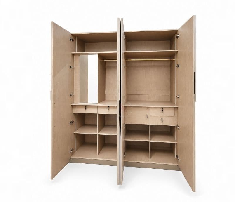 Image 5 for 21004 Bedroom Set King Size Hydraulic Bed 2 Bed Side Tables & Wardrobe (WF)