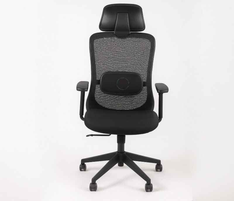 Image 7 for Hawk HB Black Ergonomic High-Back Mesh Office Chair Adjustable Height Revolving Study Work from Home Chair Computer Desk Chair Back Lumbar Support Ergonomic Chair Tilting Arm Support