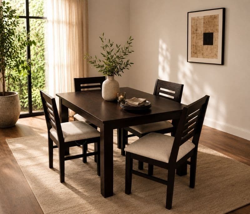 Image 1 for MH DT 4 Seater Capsul Chair Size L19" D19" X35" BHX Seat H 19" Sheesham wood (BSK)