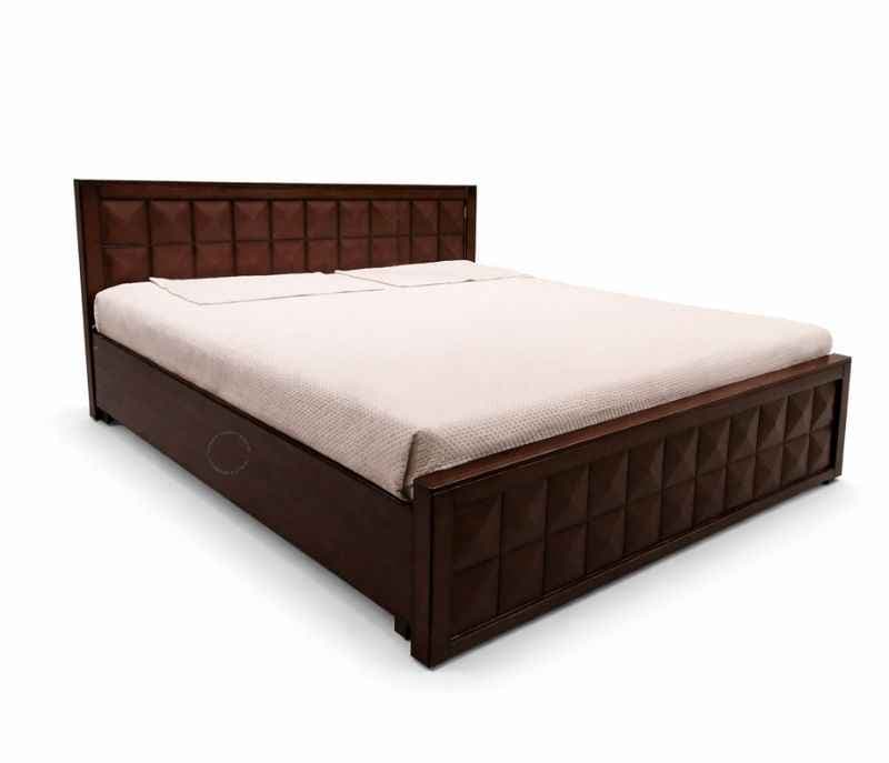 Image 2 for Ajmenia Queen Size Bed With Storage (Block Board, Dark - Brown)