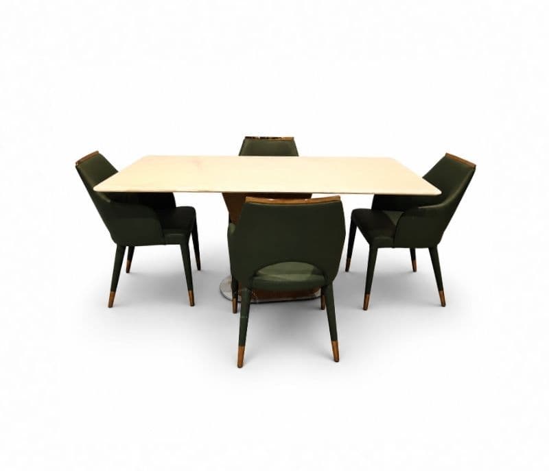 Image 10 for Dining table 4+1 - 1004/CL 1051 Marble Top (CP)