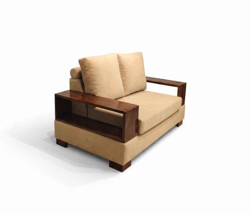 Image 9 for Box 3+2 Living Sofa Set with Divider Suede Velvet Fabric (BSK)(HYD)(WF)