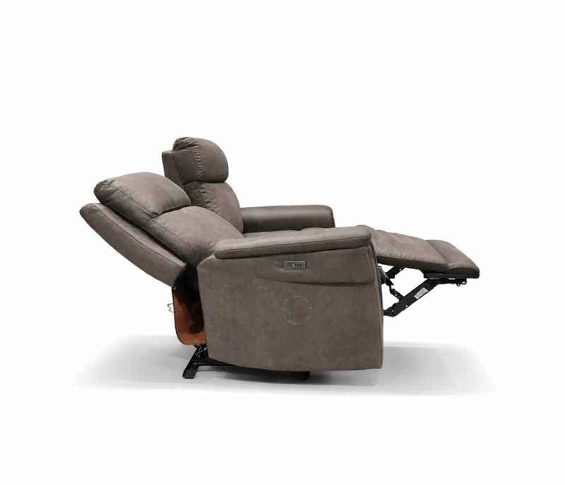 Image 13 for 70693 Single Motor 3+2 Power Recliner + 1 Seater Manual With Rocking Micro Suede Fabric