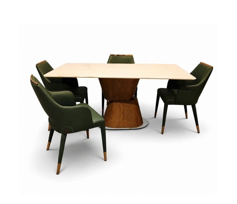 Image 8 for Dining table 4+1 - 1004/CL 1051 Marble Top (CP)