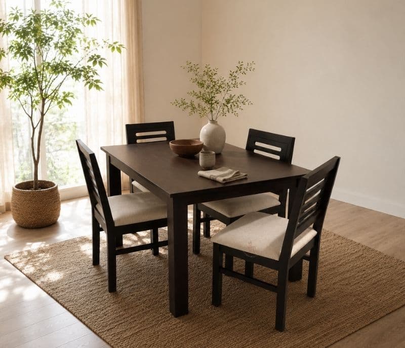 Image 3 for MH DT 4 Seater Capsul Chair Size L19" D19" X35" BHX Seat H 19" Sheesham wood (BSK)