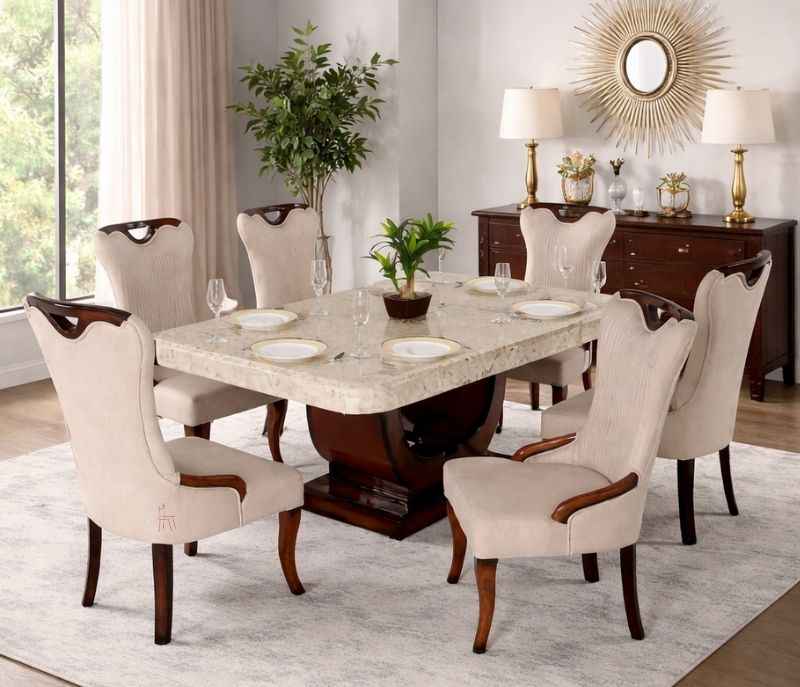 Image 1 for Diya Handle 1+6 Dining Set (RCH TD) (OWD)