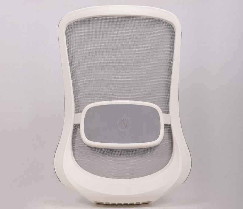 Image 12 for Hawk MB Grey White Ergonomic High-Back Mesh Office Chair Adjustable Height Revolving Study Work from Home Chair Computer Desk Chair Back Lumbar Support Ergonomic Chair Tilting Arm Support