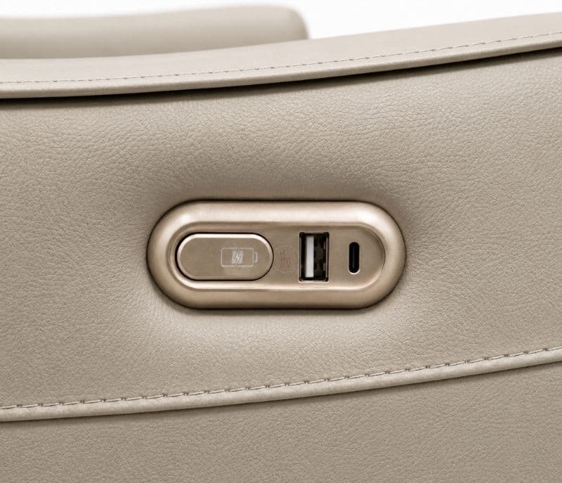 Image 6 for 6655 Electric Recliner 3+2 Leather Half
