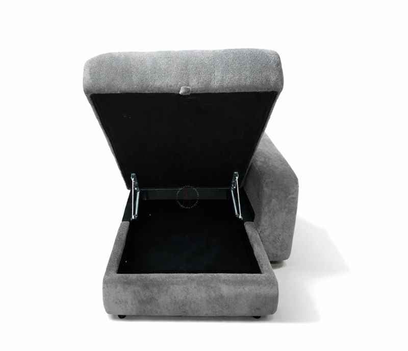Image 18 for 80552 Electric Slider 3+ Lounger Velvet Suede Fabric (BS-CP)