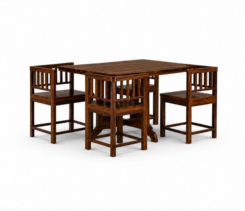 Image 5 for Vitaly Solid Sheesham Wood Dining Set (APT_PKU)