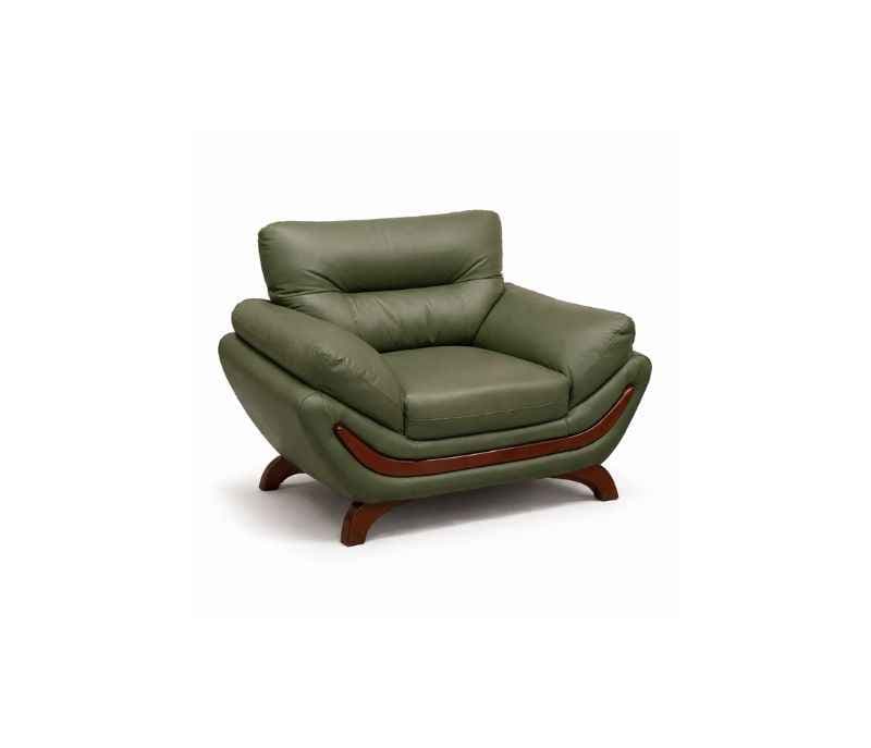 Image 3 for Florida Sofa Set (Half Leather, Green)