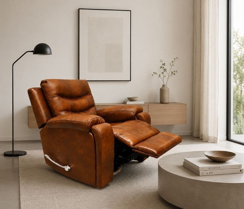 Image 8 for Recliner Single Seater Body Touch Leather (70731) (CP)(BWD)