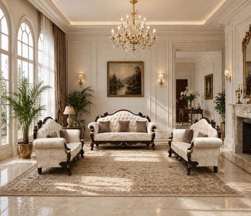 Image 1 for Cairo Carving Sofa Set 3+2+2+CT (RCH SF) (RIC) (OWD)