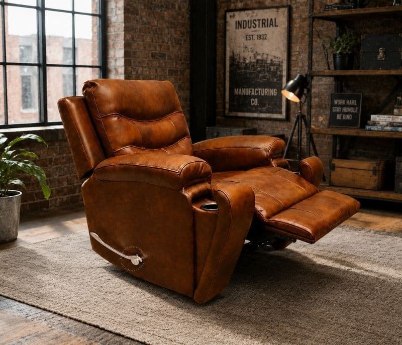 Image 7 for Recliner Single Seater Body Touch Leather (70731) (CP)(BWD)