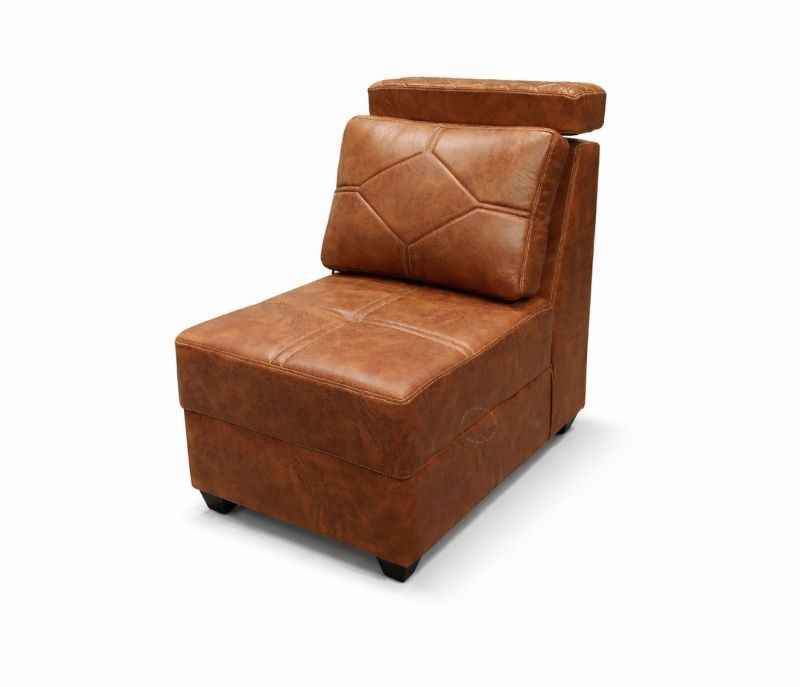 Image 18 for Bugati L-Shape Collection Sofa 2+1+C+2+CT+2 Puffy Micro Suede Fabric (Brown) (EC)