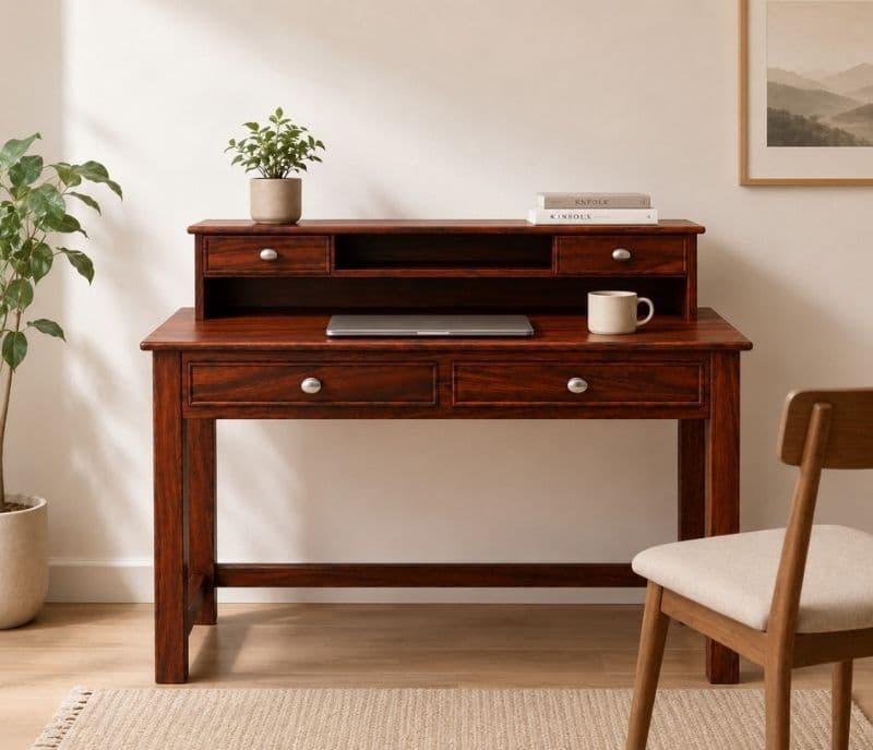 Image 1 for Dinah Study Table With Drawer Sheesham Wood (WI)