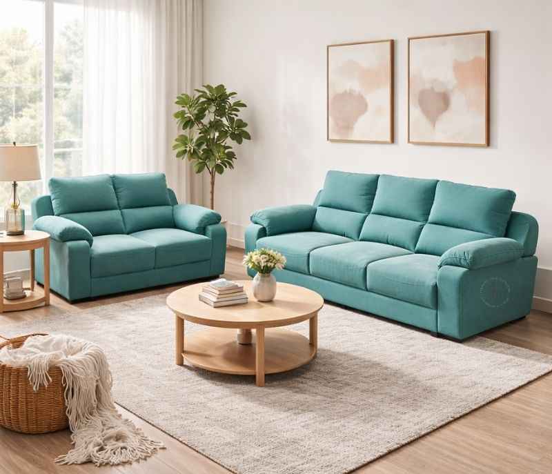 Image 2 for Old BMW Sofa 3+2 Seater Velvet Suede Fabric (BS-EC)