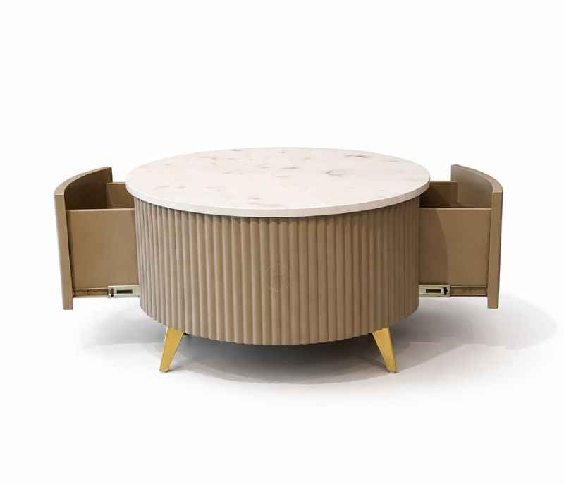 Image 6 for Round Carnival Design Marble Top CT (KORA)