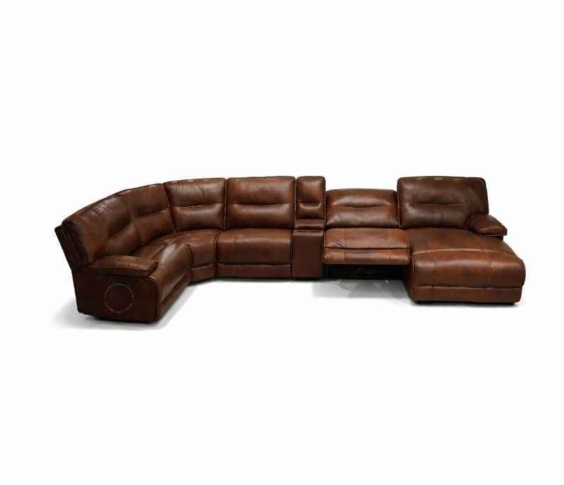 Image 3 for UX70048HM Laf PWR+Corner 1/4+ Armless PWR Recliner+ Armless Chair+RAF Push Back Chaise W/PHR+Staright Console +Armless Chair Body Touch Leather(EC)(CP)