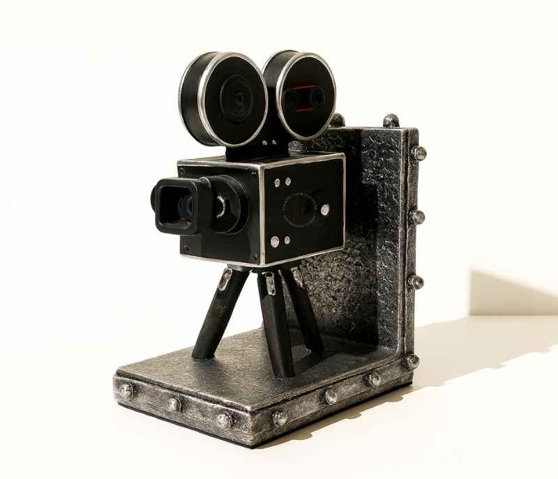 Image 3 for YH-RA-09 Camera Bookend Set Vintage Old-Style Movie Film