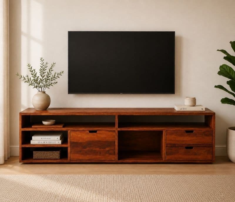 Eva Tv Unit Sheesham Wood (WI)