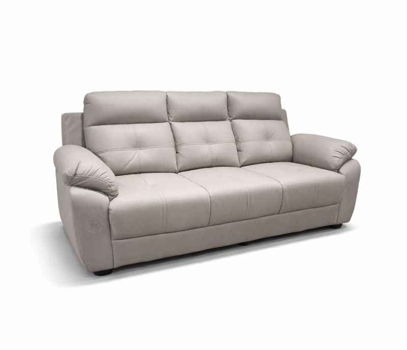 Image 4 for Atlas Comfort Sofa 3+2+1 Seater Velvet Suede Fabric (Light Grey)