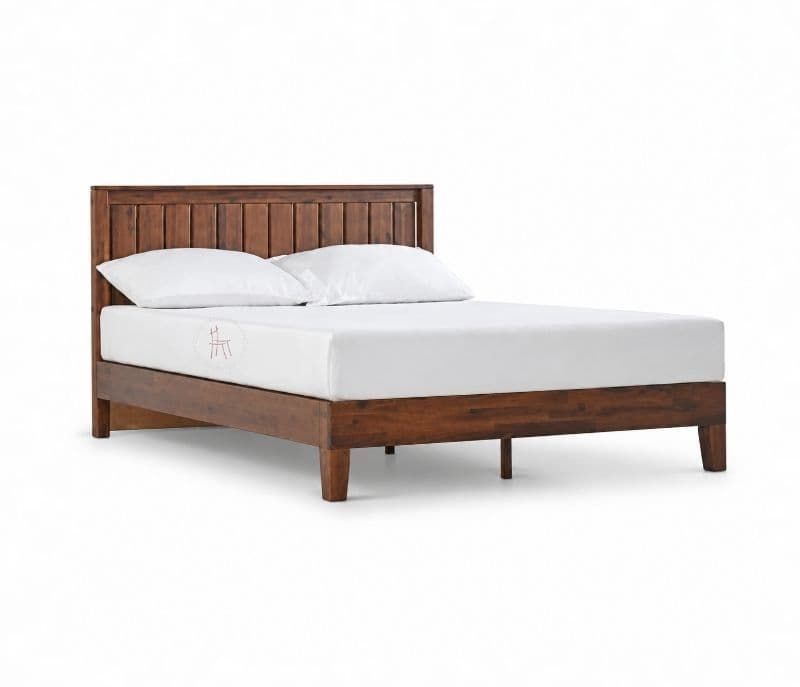 Image 5 for Zinus Sheesham Cot Premium Solid Sheesham Wood Queen Size Without Storage Wood Honey Finish (SCV _PKU)