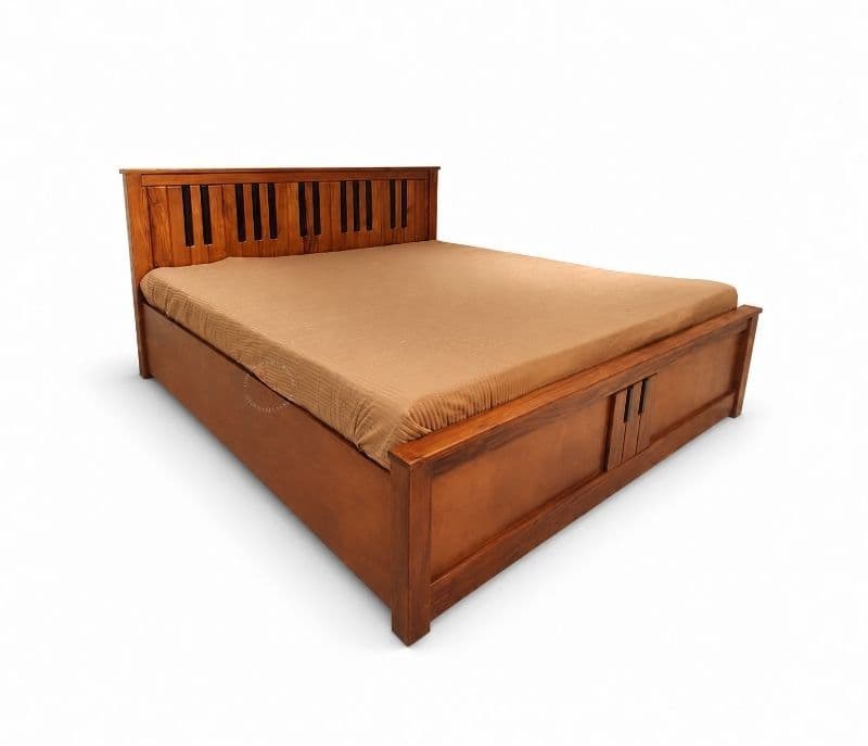 Image 6 for Piano King Size Hydraulic Box strorage Mahogany Wood