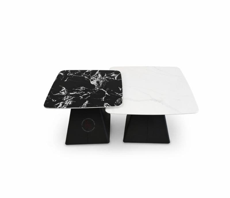 Image 4 for B672 Black Marble Top With Metal Base (WF)(CP)