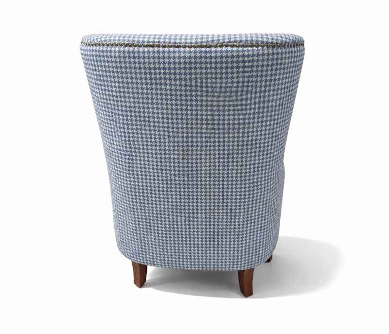 Image 7 for Wing Chair+Ottoman Velvet Fabric