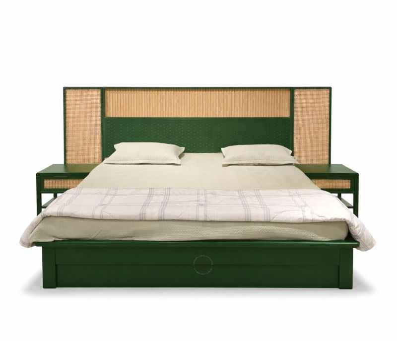 Image 2 for Green King Sized Bed with Hydraulic Bed Box (WF) (EC)
