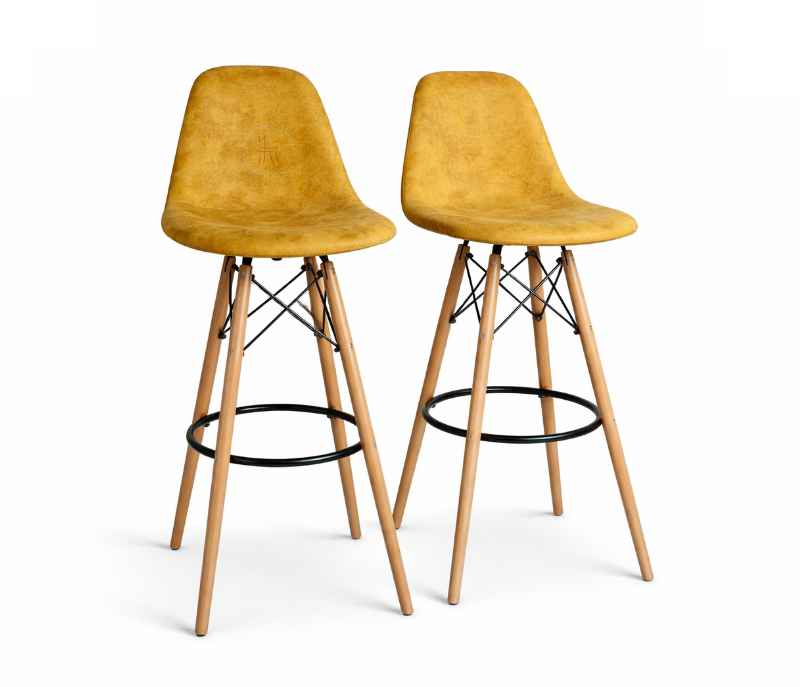 Image 2 for Trendy Bar Stool Cushion Wooden Leg (PM)