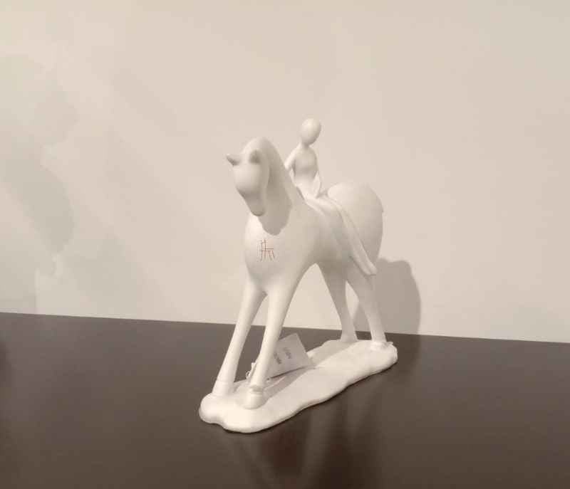 Image 1 for U-RA-213 Lady on Horse Statue Figurine | Home Decor