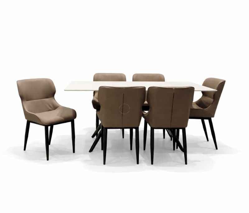 Image 3 for C 127/X009 1+6 Chair-Art Leather With Metal Base (BS-WF)
