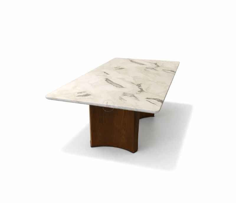 Image 8 for 2301/9622_2/6858 Marble Top And Ash Wood Base 1+8