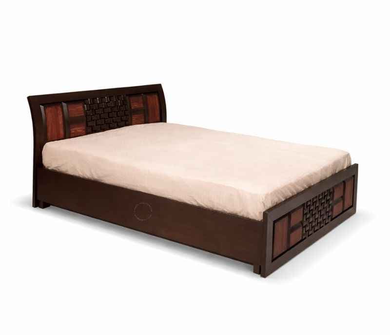 Image 4 for Malta Queen Sized Bed with Bed Box and Drawer Storage (Block Board, Brown) (EC)(BSK)