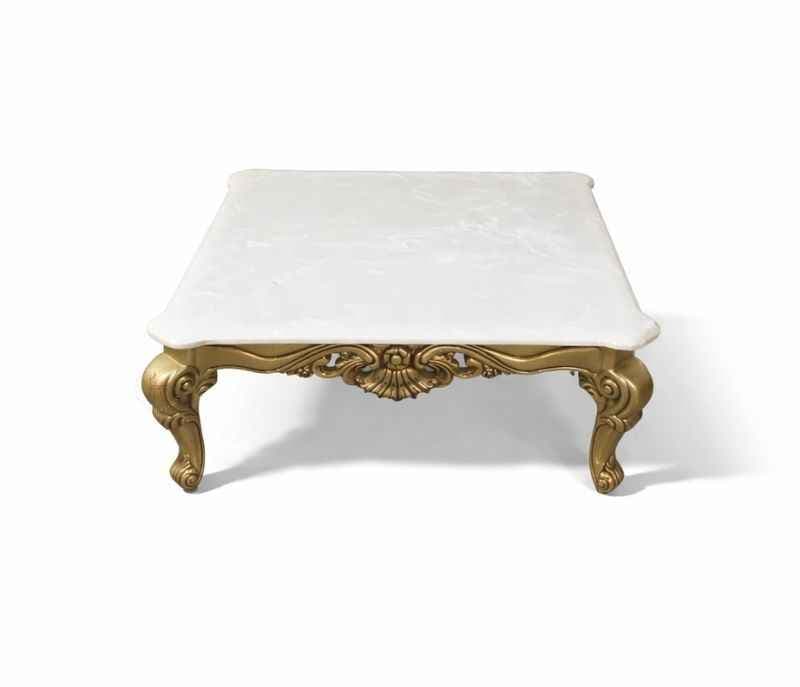 Image 6 for Empire Center Table With Marble Top And Metal Base (WH OTD)